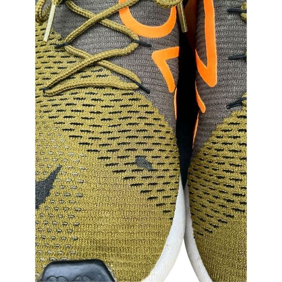 Nike Air Max 270 Flyknit Olive Flak Orange Mens Sz 11 Shoes A01023-301 main image 9